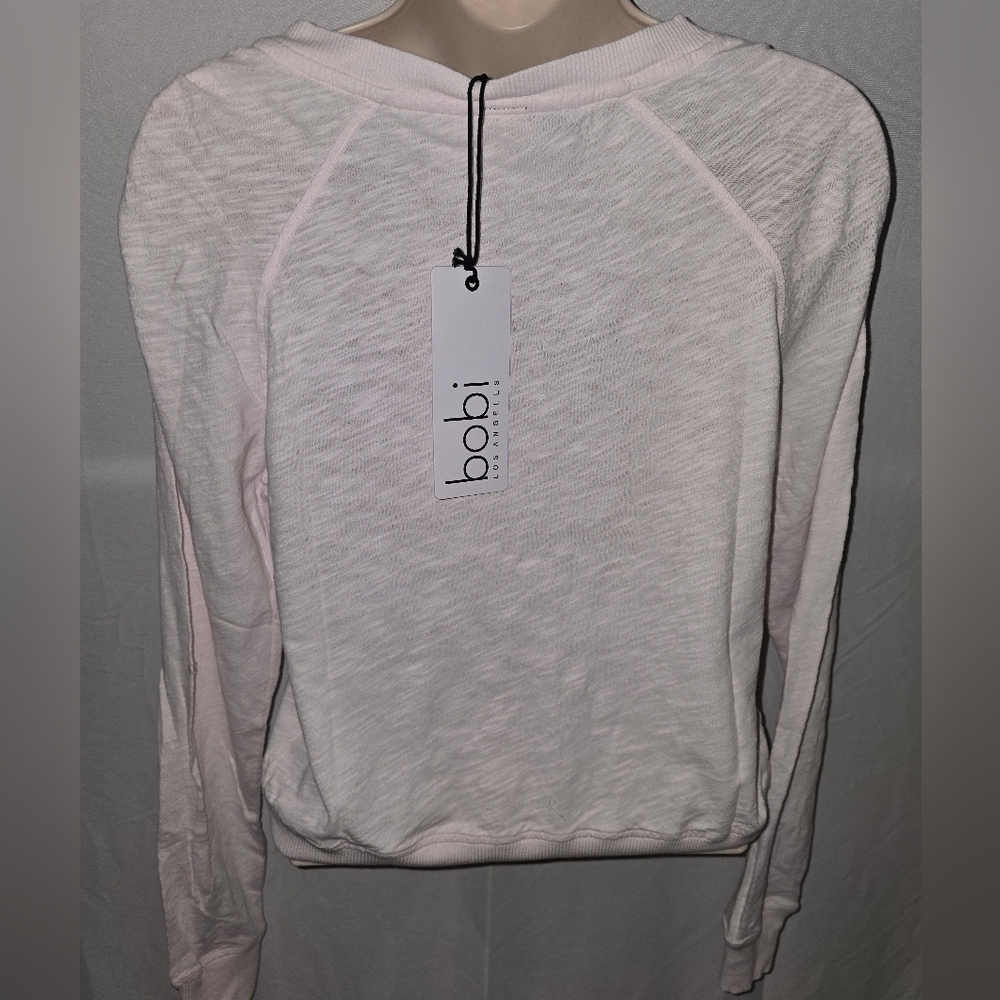Bobi LA Pink Long Sleeve Ragland Tee, Size XS NWT - Picture 3 of 4